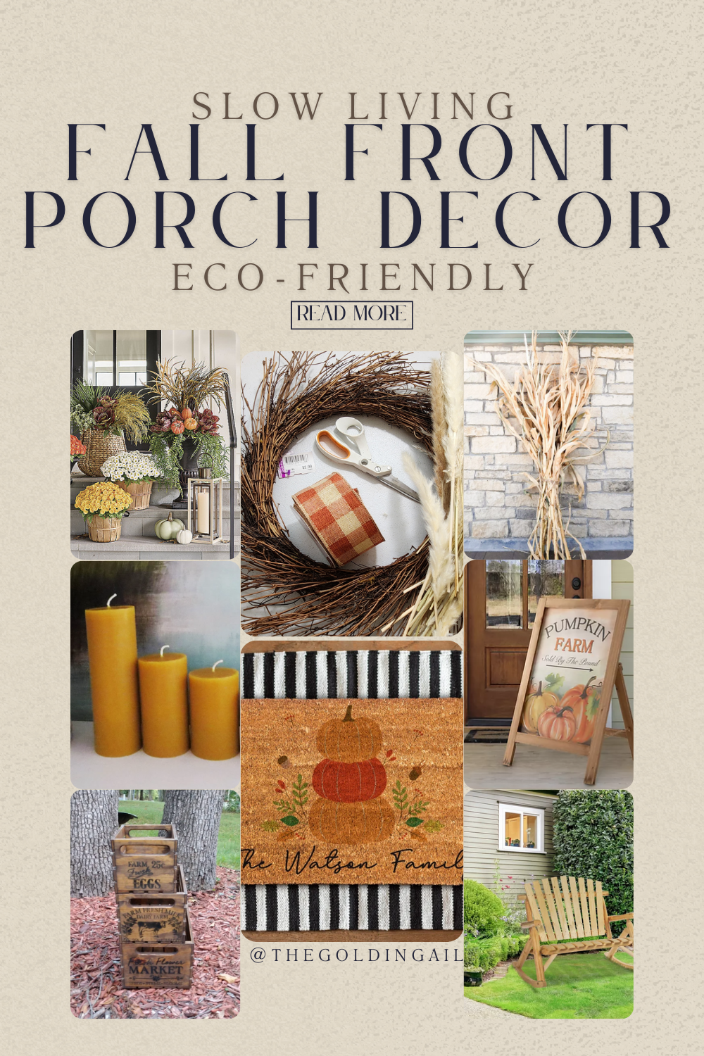 Sustainable Living: Eco-Friendly Front Porch Decor for Fall